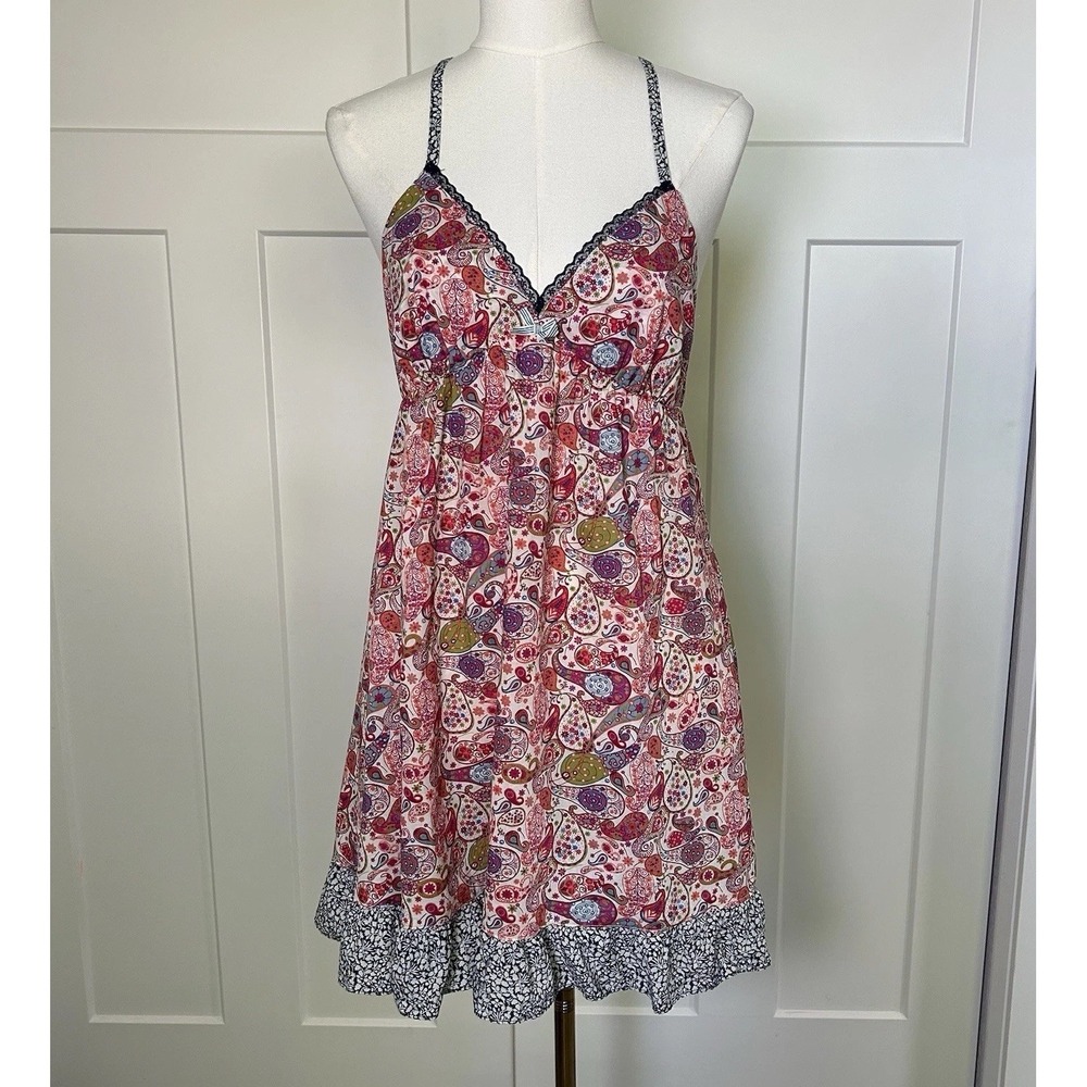 *NWT* Liberty of London Paisley Chemise Dress Women's Medium Y2K - Picture 2 of 10